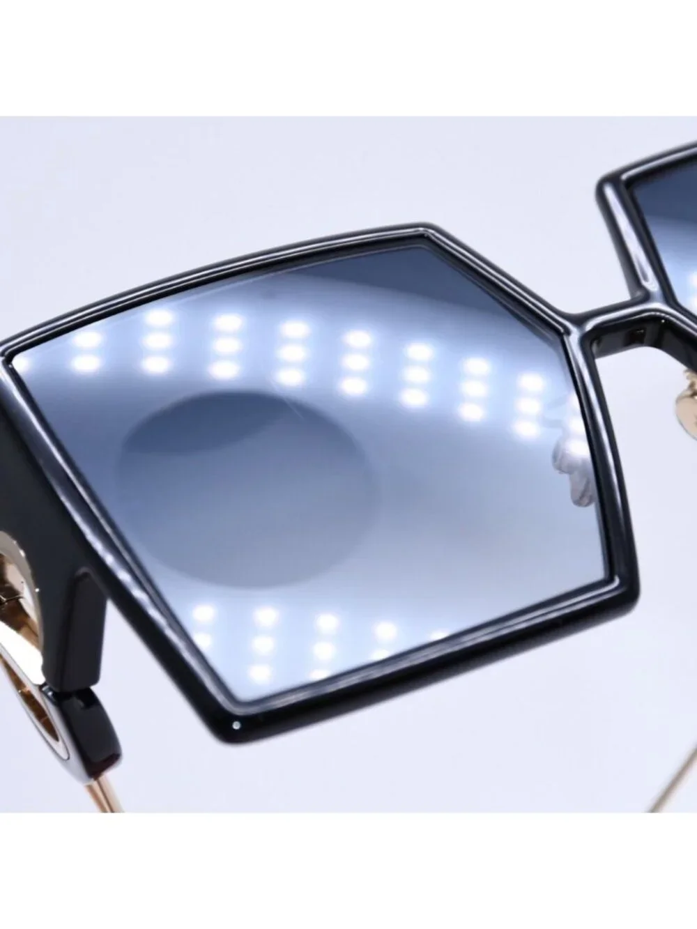 Dior Square Frame Sunglasses 58 15 Eyewear Gold